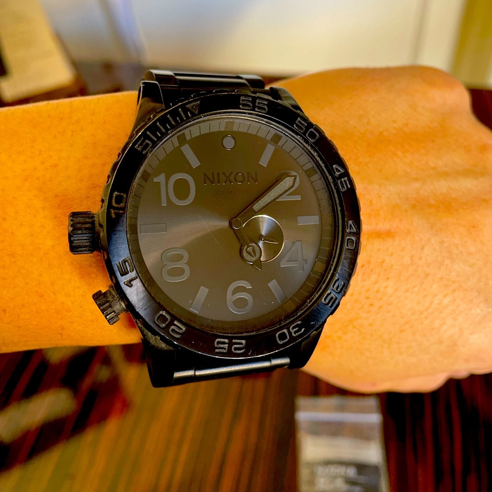 Nixon 51-30 Mens Watch Black on Black